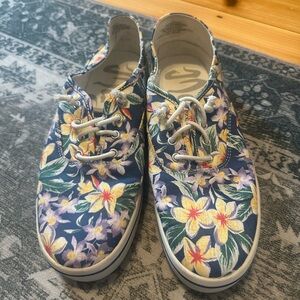 Floral Canvas Sneakers